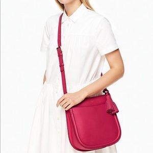 Kate Spade pink/red leather bag